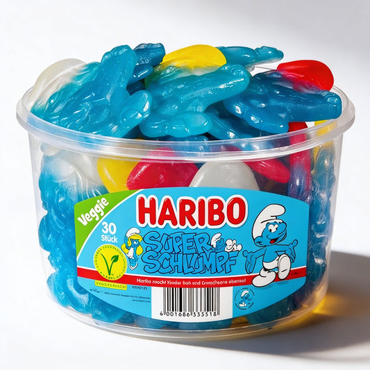 Haribo - Giant Smurfen 30 Stuks 1440 Gram