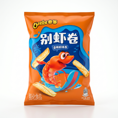 Cheetos - Spicy Shrimp Flavored Rolls 70 Gram