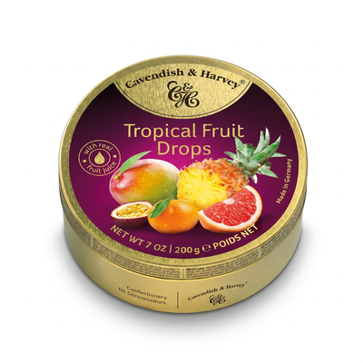 Cavendish En Harvey Tropical Fruit Drops 200 Gram