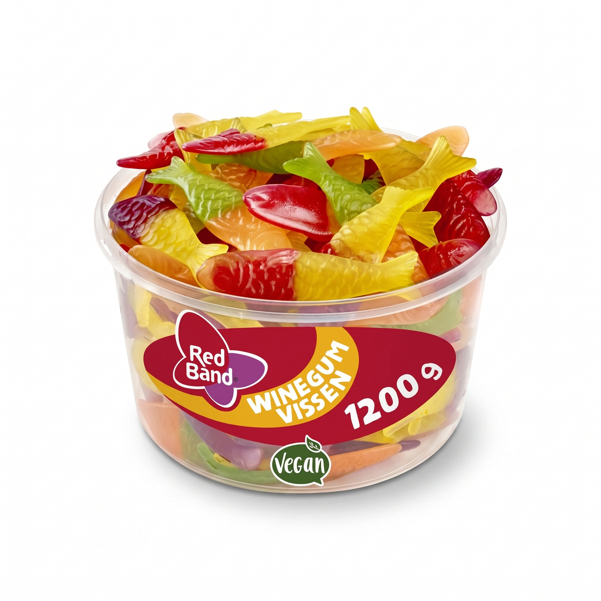 Red Band Silo Winegum Vissen 100 Pieces 1200 Gram