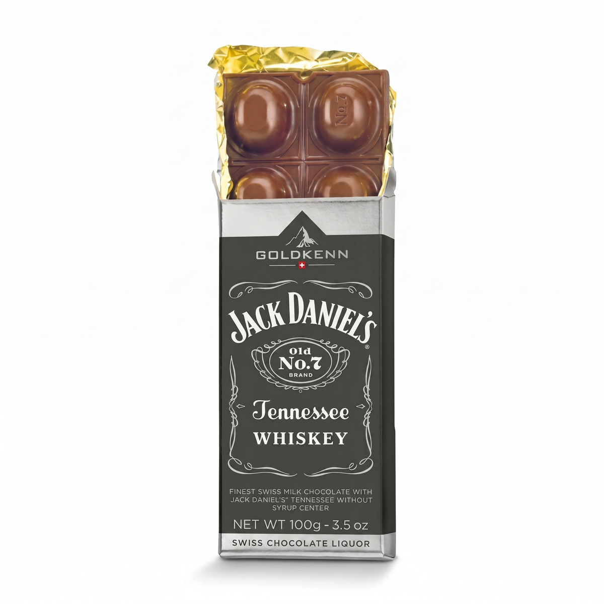 Goldkenn - Tablette de chocolat à la liqueur Jack Daniel's 100 grammes