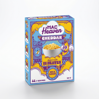 Mac Heaven - Macaroni au fromage et cheddar 184 grammes