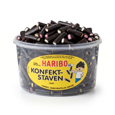 Haribo Silo Drop Konfektstaven Groot Snoepsilo 150 Stuks 1200 Gram