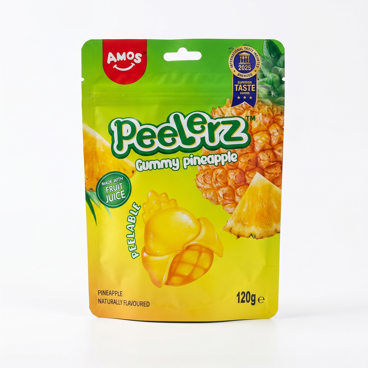 Amos - Peelerz Gummy Pineapple 120 Gram