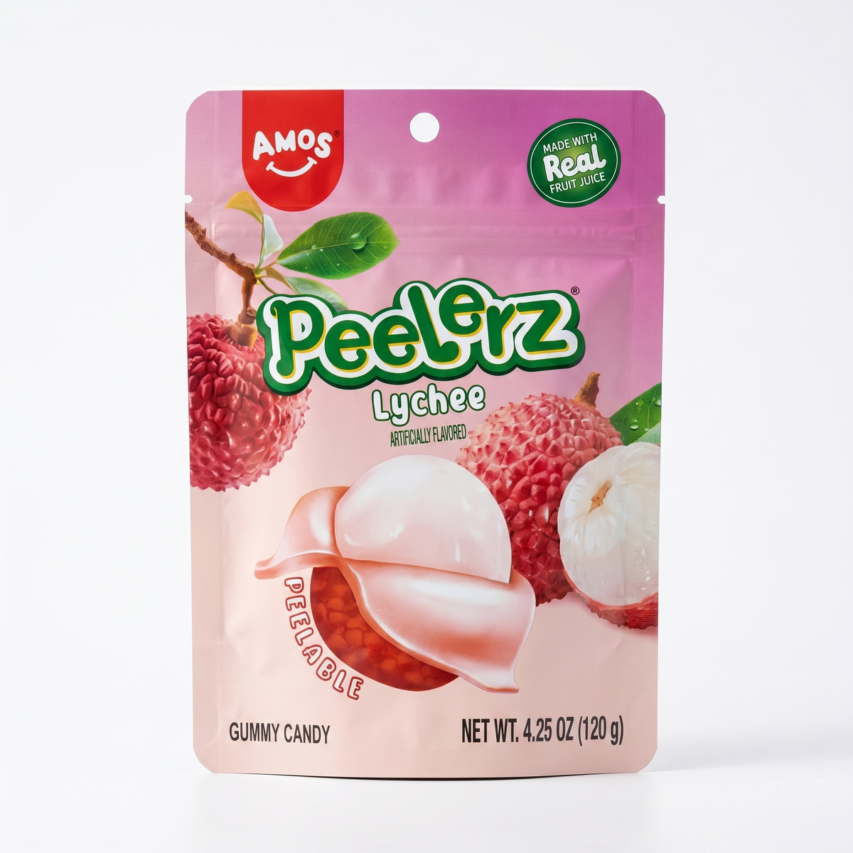 Amos - Peelerz Gummy Lychee 120 Gram
