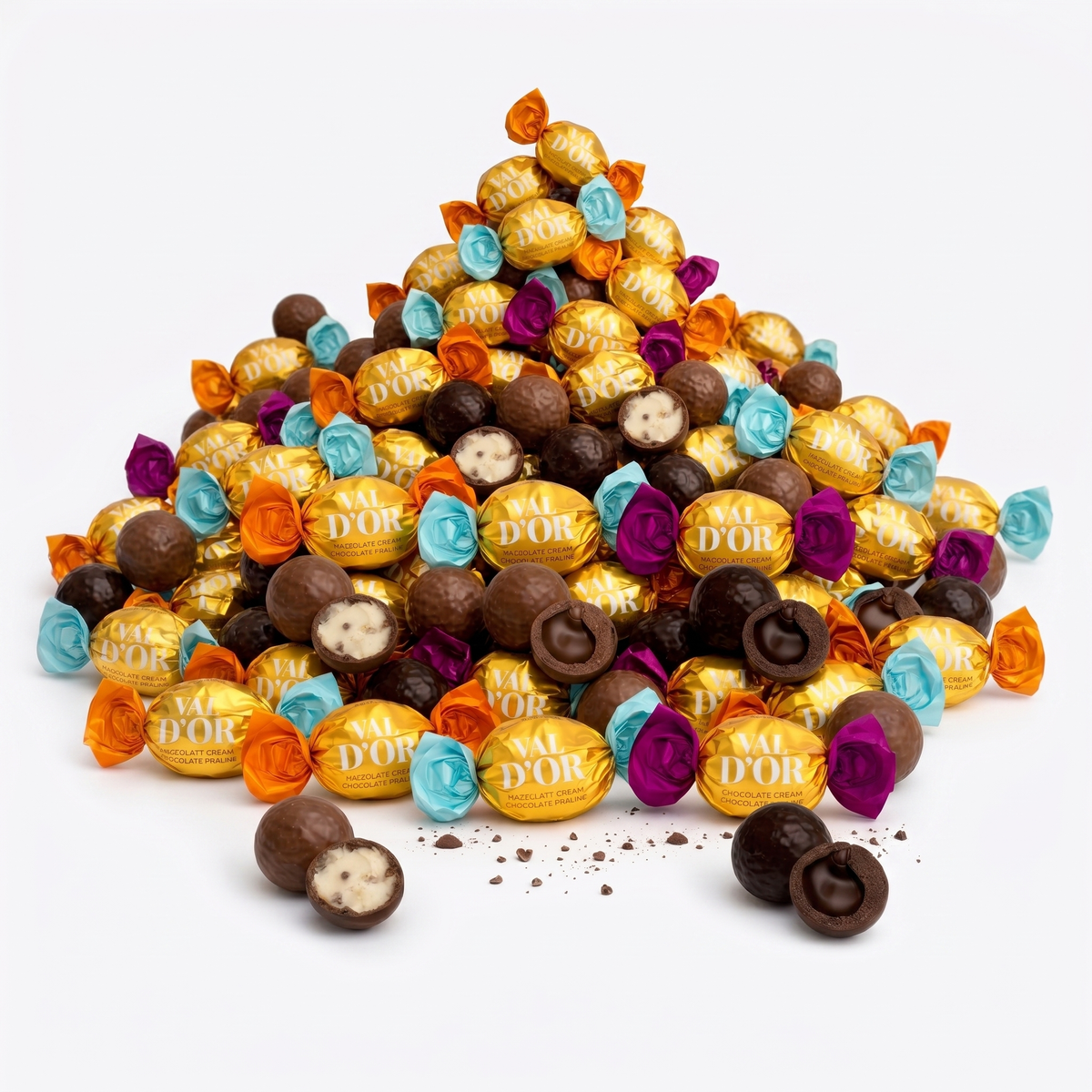 Val d'or - Mix chocolate Hazelnootcrème 1 Kilo