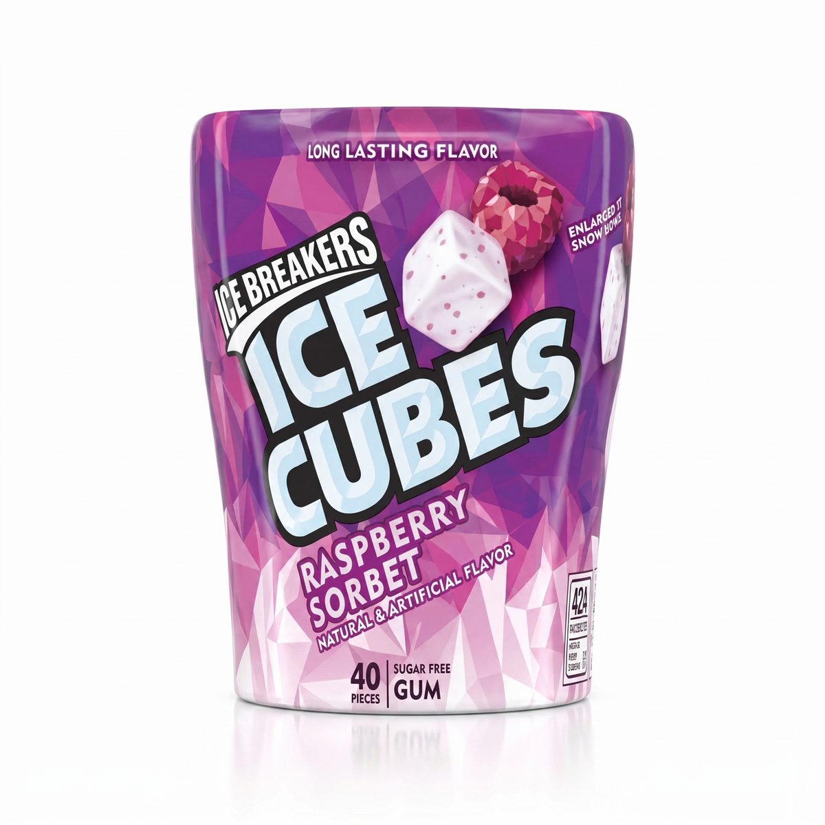 Ice Breakers - Eiswürfel Himbeersorbet 92 Gramm