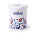 Fortuin - Wilhelmina Delfts-Blauw Blik Gevuld Met 500 Gram Pepermunt