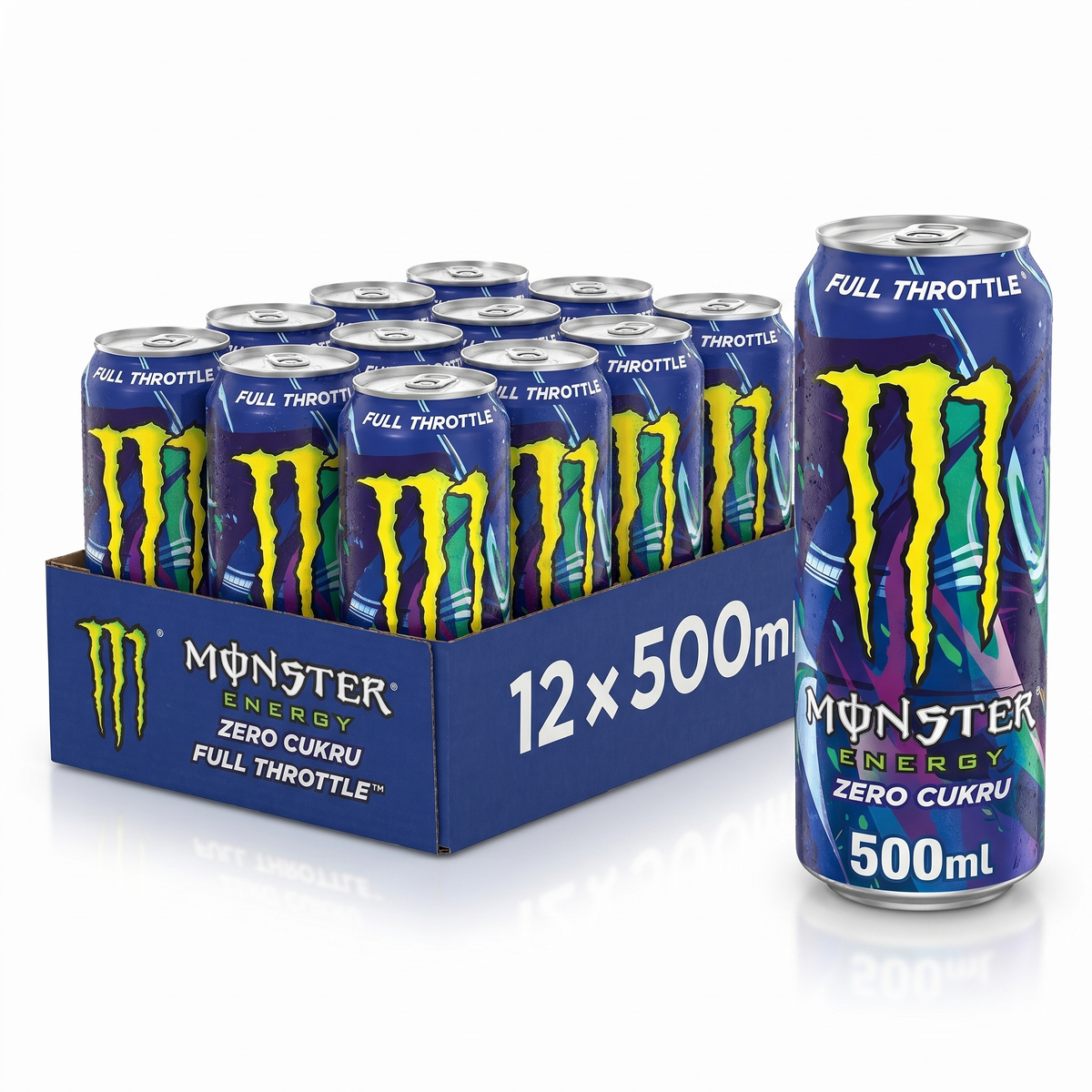 Monster - Full Throttle Zero Sugar 500ml 12 Dosen