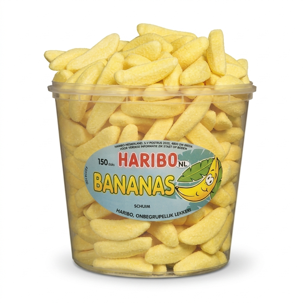Haribo Silo Gesuikerde Banaantjes 150 Pieces 1050 Gram