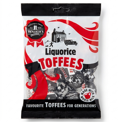Walkers Liquorice Toffees 150 gr.