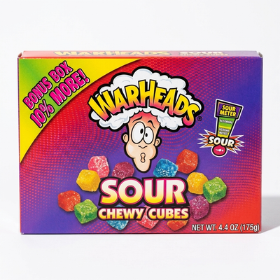 Warheads - Sour Chewy Cubes Videobox 113 Gram