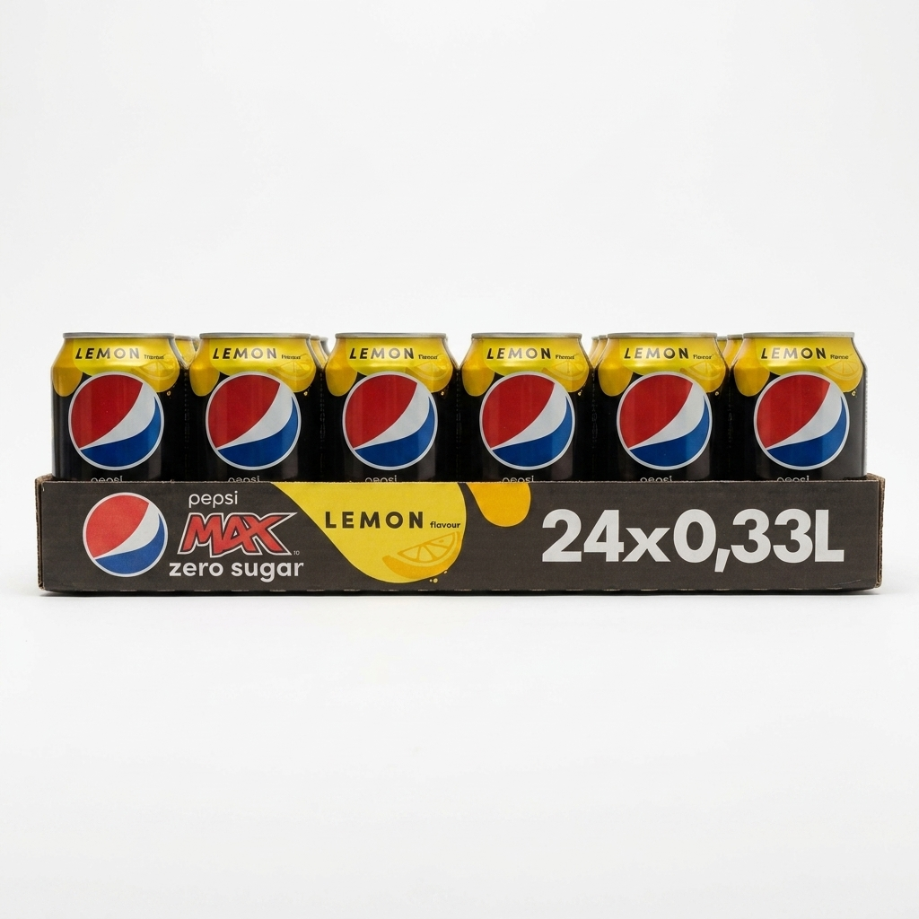 Pepsi - Zero Sugar Lemon 24 Canettes