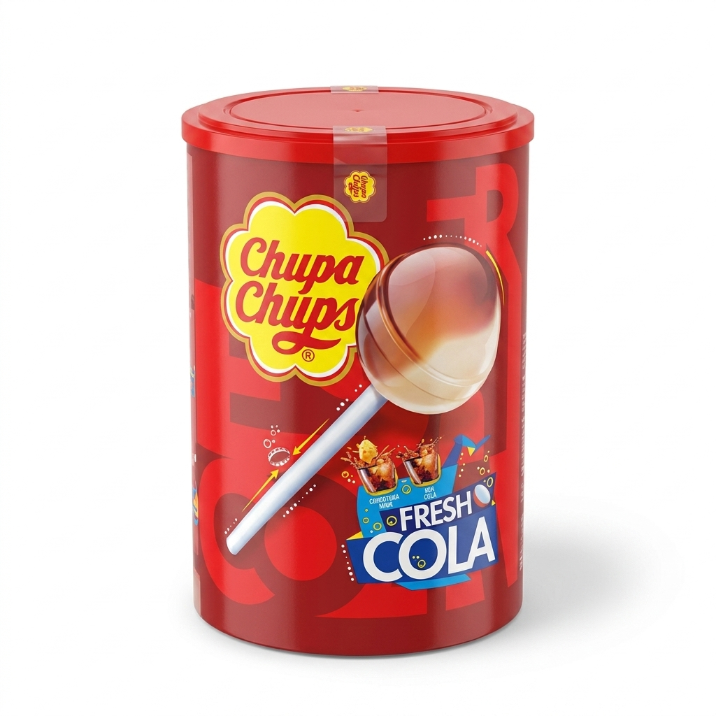 Chupa Chups - Lolly's Cola/Cola Lemon 100 Pièces