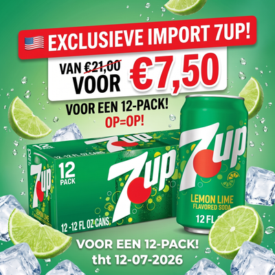 7UP - Lemon lime 355ml 12 Blikjes ***THT 12-07-2026***