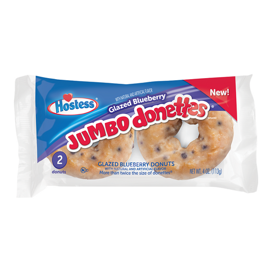 Hostess - Glazed Blueberry Jumbo Donettes 113 Gram