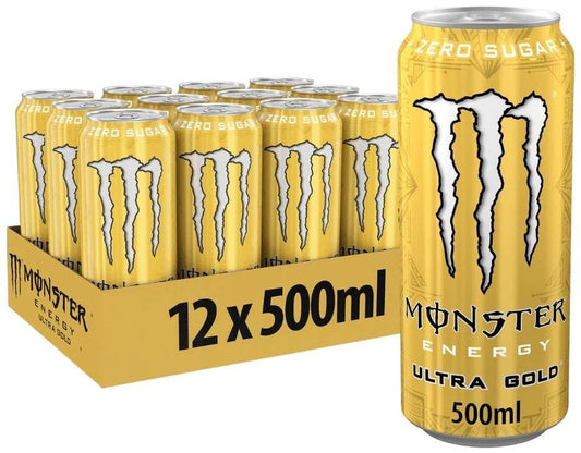 Monster - Ultra Golden Pineapple Zero 500ml 12 Stuks