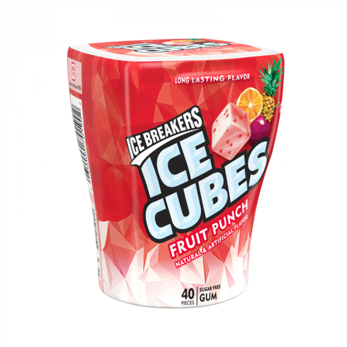 Ice Breakers - Ice Cubes Fruit Punch Sugar Free Gum 92 Gram