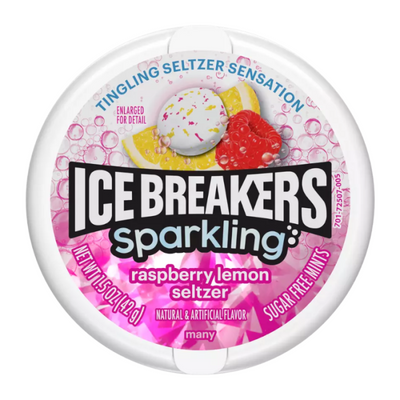 Ice Breakers - Minz-Sprudel-Himbeer-Zitronen-Seltzer 43 Gramm