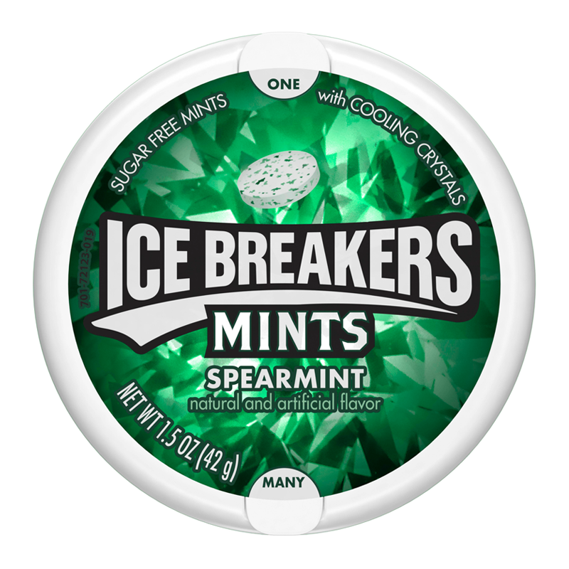 Ice Breakers - Pfefferminzbonbons Spearmint 42 Gramm