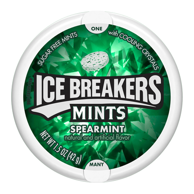 Ice Breakers - Pfefferminzbonbons Spearmint 42 Gramm
