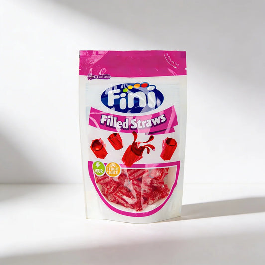 Fini - Pailles acidulées en sachet refermable de 165 grammes