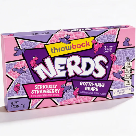 Wonka Nerds Throwback Grape & Strawberry Theatre Box 141 Gram