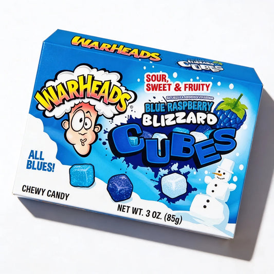 Warheads - Blizzard Cubes Blue Raspberry 85 Gram