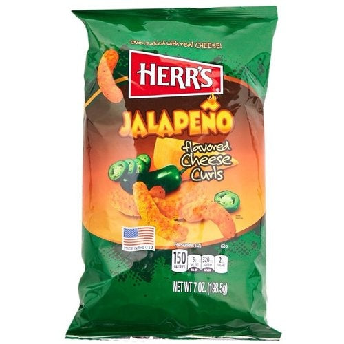 Herr's Jalapeno Cheese Curls 199 Gram