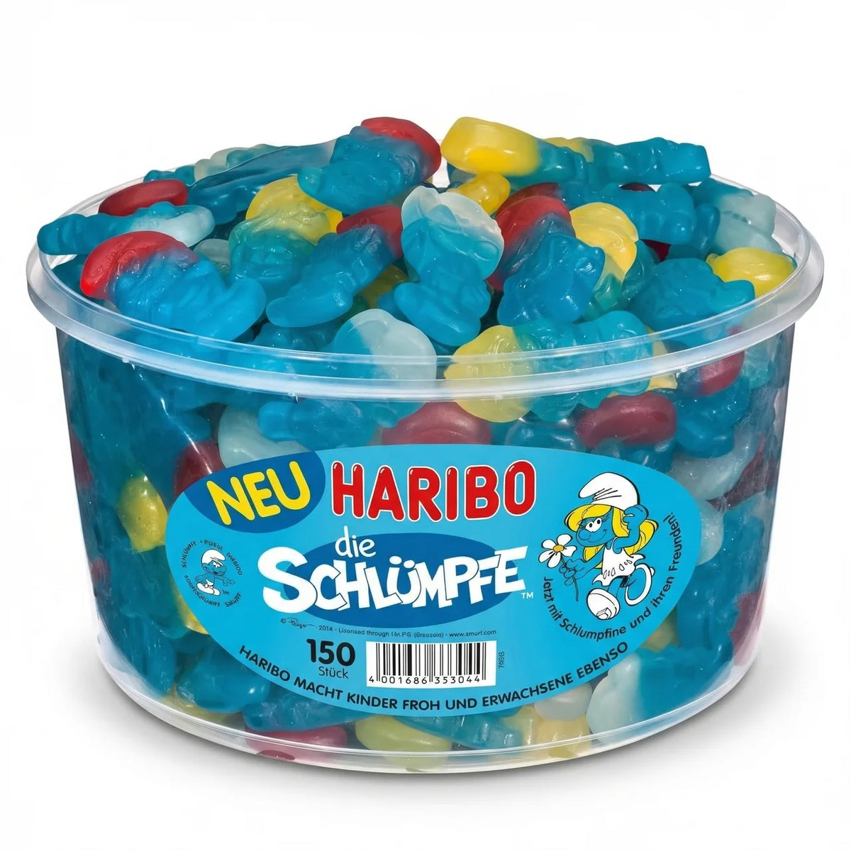 Haribo - Winegum Smurfen 150 Pieces 1350 Gram
