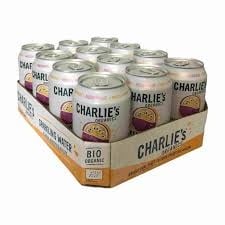 Charlie's - Natural Soa Sparkling Water Passionfruit 330ml 12 Blikjes