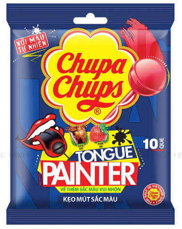 Chups Chups - Tongue Painter 93 Gram 10 Lolly's