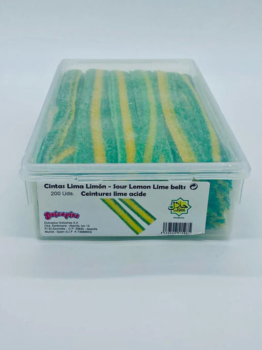 Dulceplus - Sour Lime Belts Bulk 1600 Gram