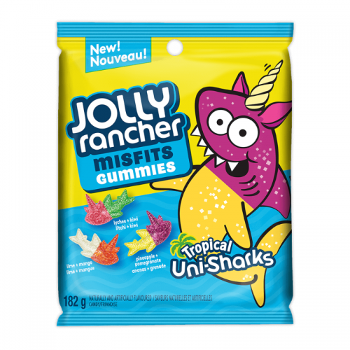 Jolly Rancher - Misfits Gummies Tropical Uni-Sharks 182 Gramm