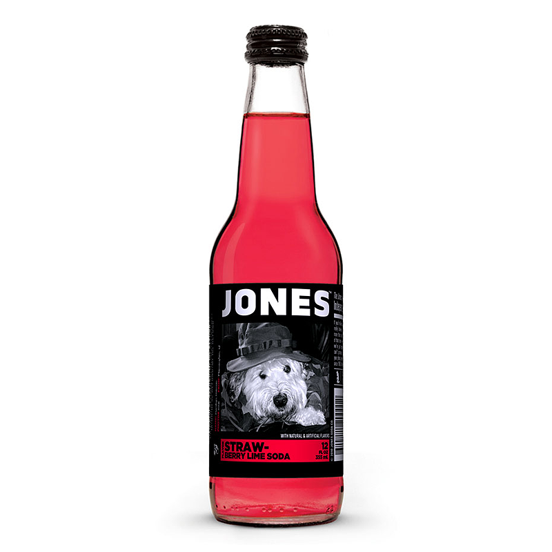 Jones Soda – Erdbeer-Limette 355 ml