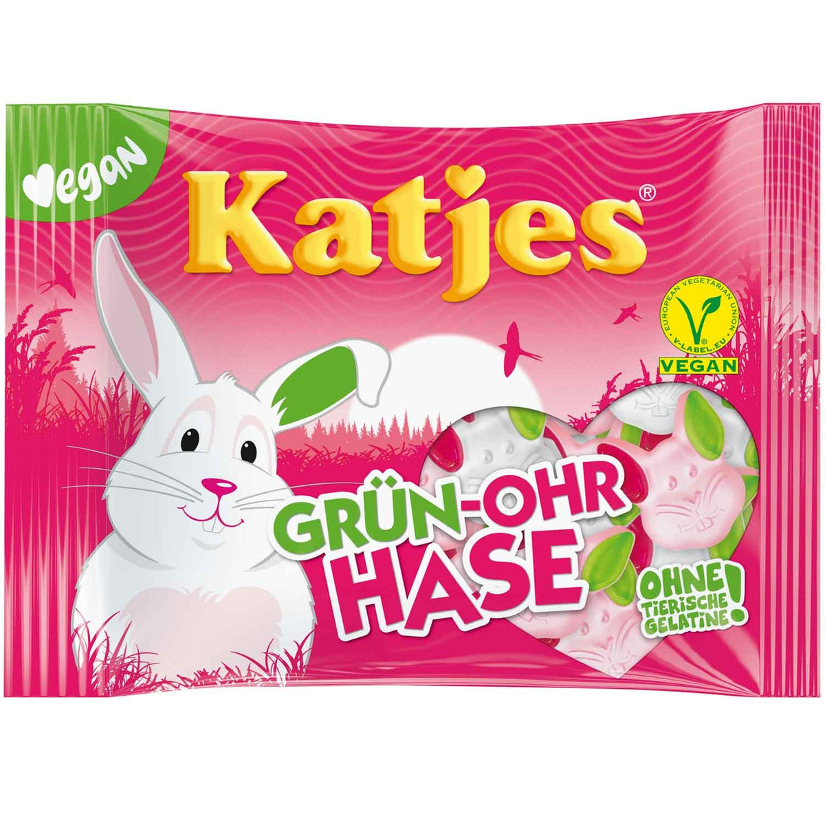 Katjes - Fruchtgummi Grün-Ohr Hase 175 Gram