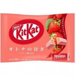 Kit Kat - Mini Erdbeere 10 Stück 125 Gramm