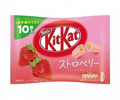 Kit Kat - Mini Erdbeere, 10 Stück, 99 Gramm