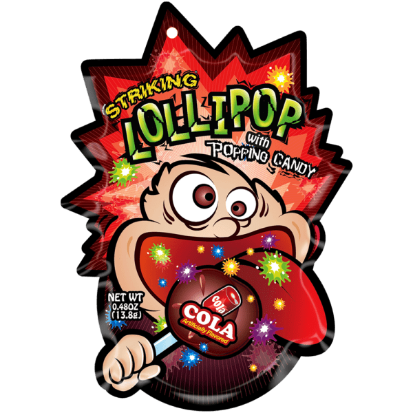 Striking - Lollipop with Popping Candy Cola 13.8 Gram