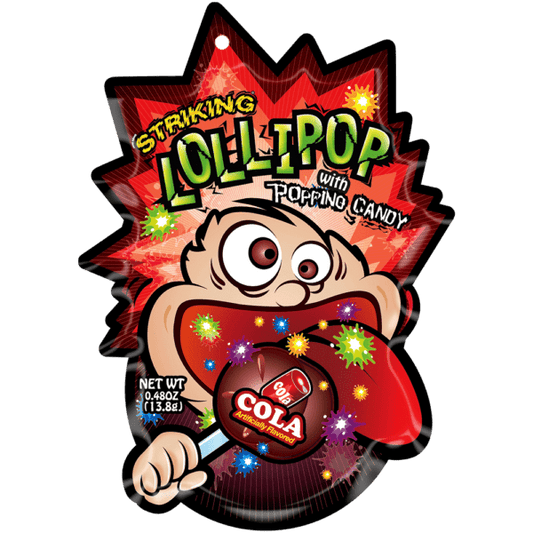 Striking - Lollipop with Popping Candy Cola 13.8 Gram