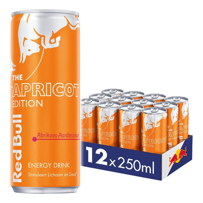 Red Bull - Abrikoos Aardbeiensmaak 250ml 12 Cans