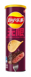 Lay's - Stax Black Pepper Steak 90 Gram