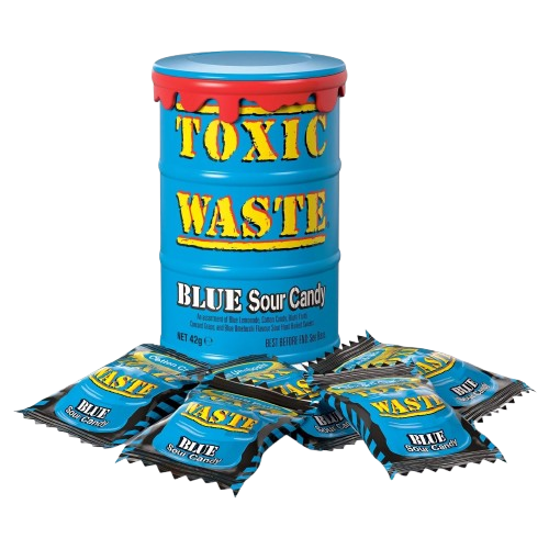 Toxic Waste - Blue Sour Candy Drum 42 Gram (Halal)