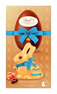 Lindt - Goldhasenei mit gesalzenem Karamell, 195 Gramm