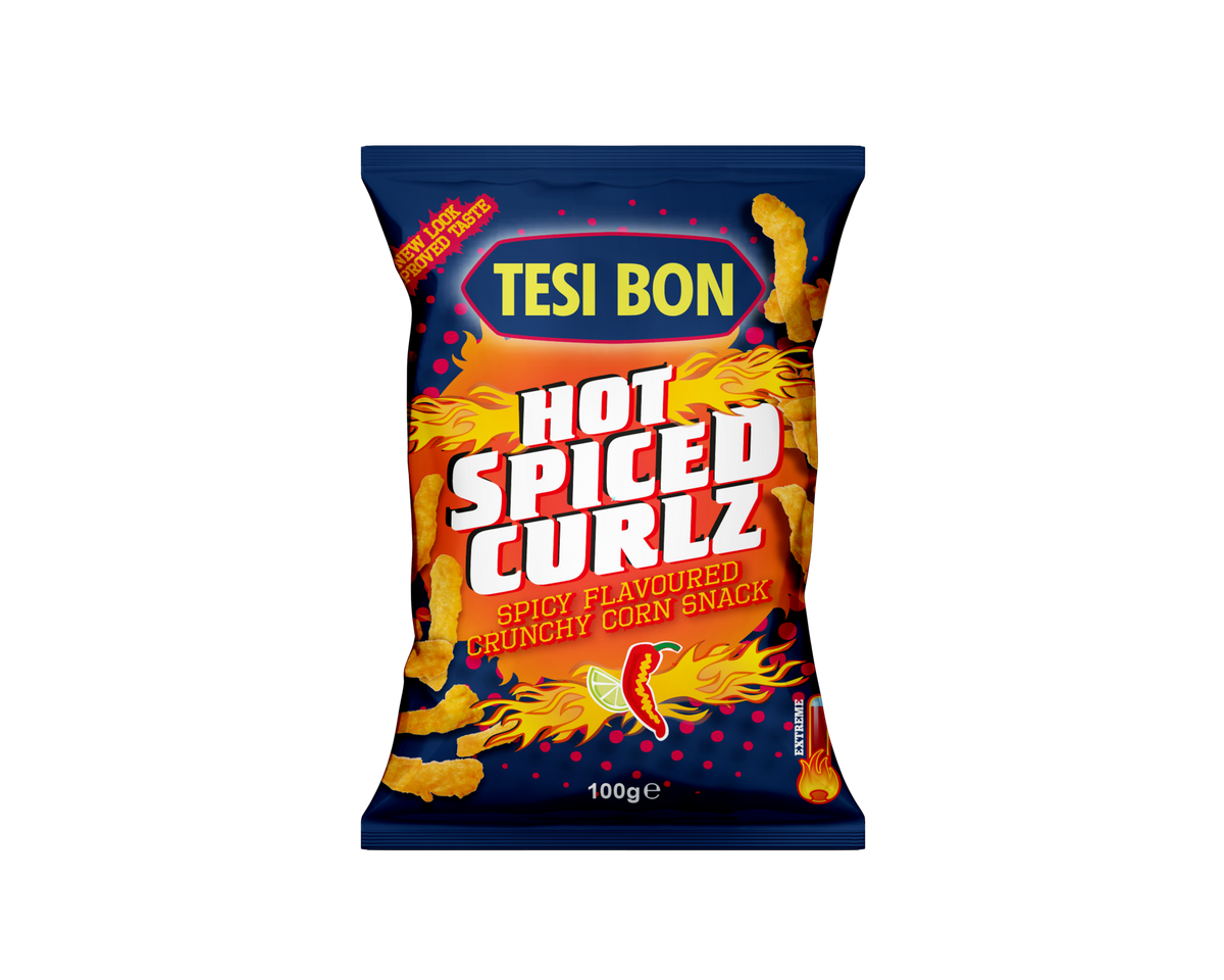 Tesi Bon - Hot Spiced Curlz 100 Gram