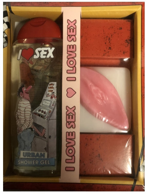 Geschenkset „Ich liebe Sex“ (nicht zum Verzehr)