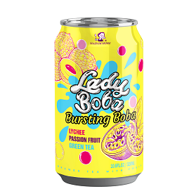 Madam Hong - Passionfruit Lychee Bubble Tea 330ml