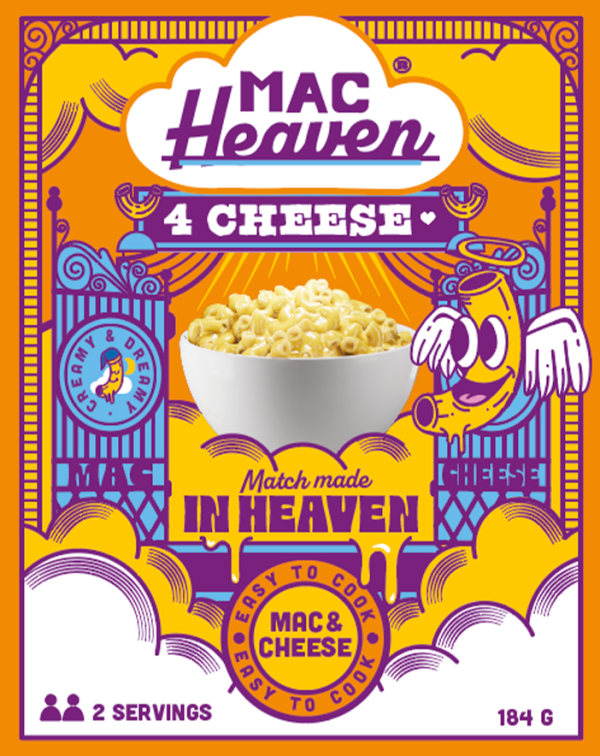 Mac Heaven - Mac & Cheese 4 Cheese 184 Gram