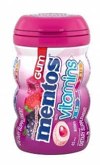 Mentos - Gum Vitamins Berry 100 Gram