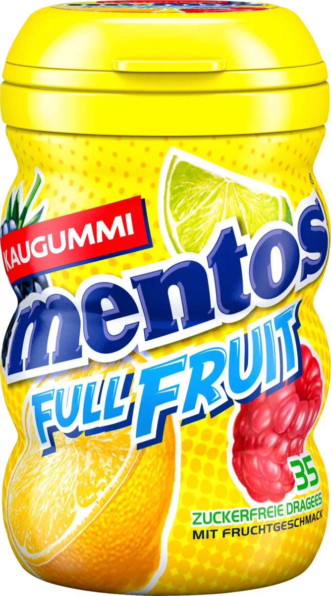 Mentos - Fruchtgummi Curvy Dose 70 Gramm